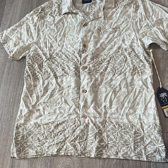 NWT Caribbean Casuals men’s Hawaiian shirt sz M - Picture 7 of 8